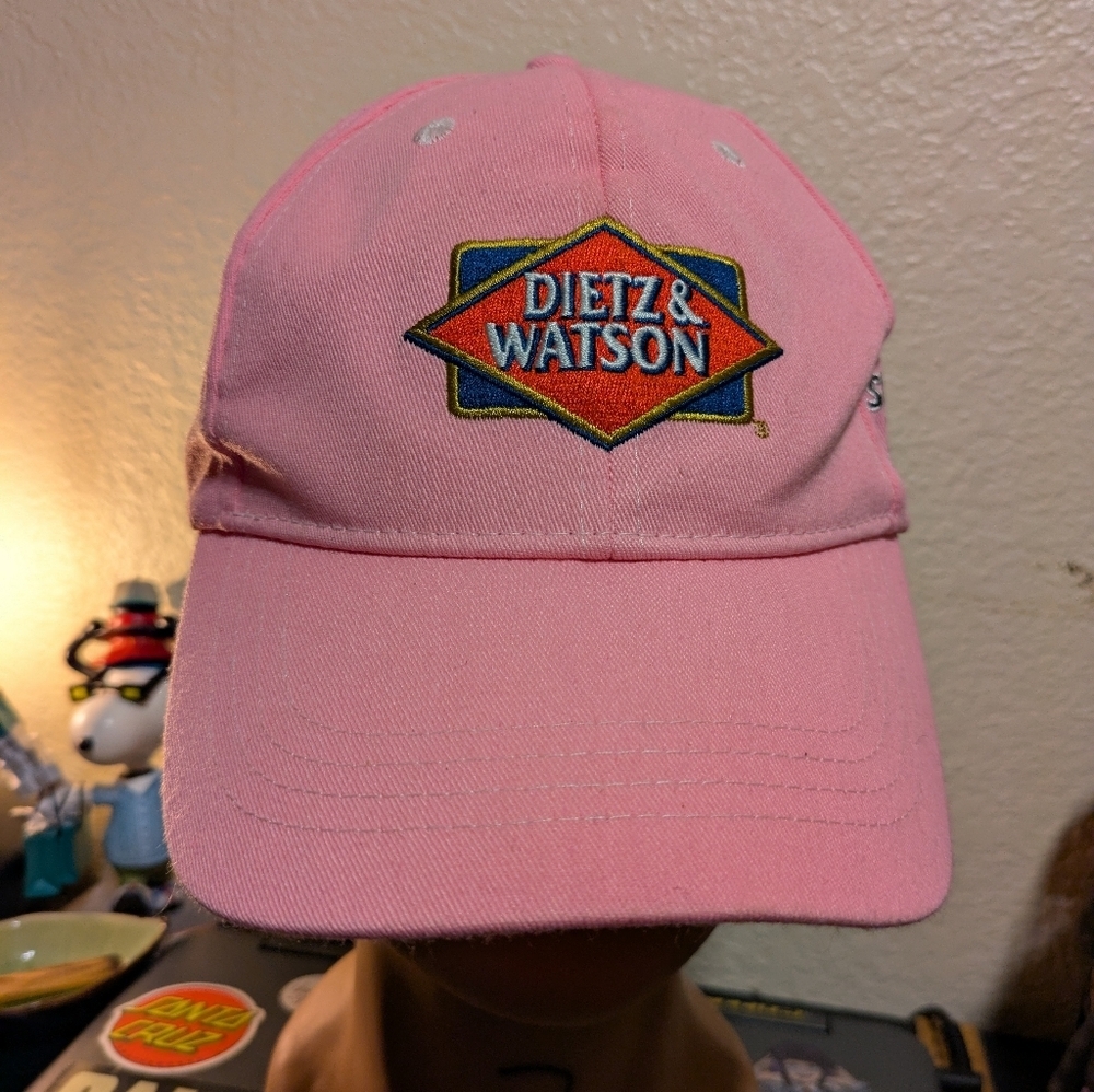 Pink Baseball Hat with Logo
